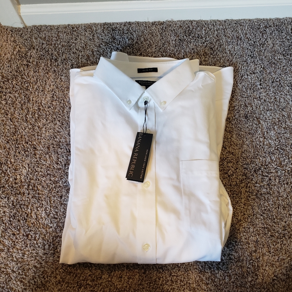 Banana Republic Slim Fit Long Sleeve Button Down